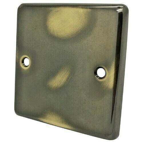 Aged antique brass plug - brass,