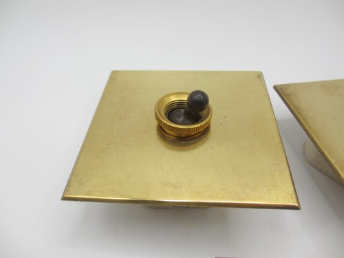 Vintage brass light - light, switch