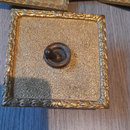 Vintage brass light switch - brass,