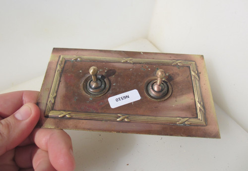 Antique brass light switch - antique,