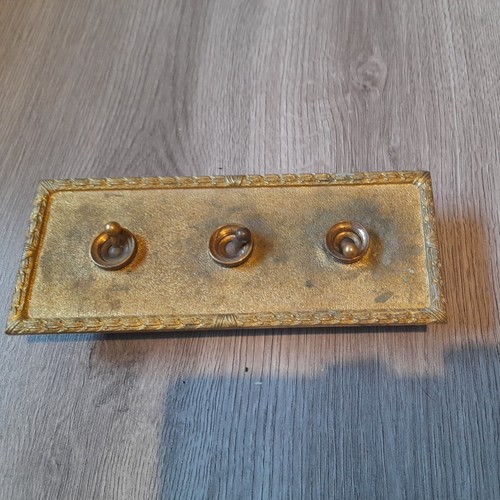 Vintage triple brass light - brass,