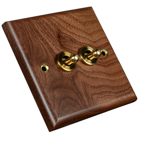 Wooden toggle light - wooden, switch