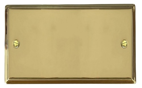 Deco plate polished - g&h, brass