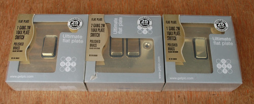 Polished brass flat plate - polished,