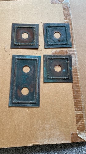 Vintage brass light switches - vintage,