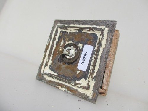 Vintage brass light switch - vintage,