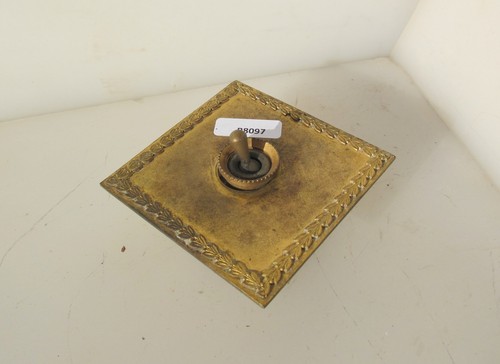 Vintage brass light switch - vintage,