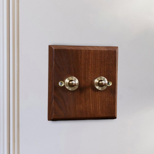 Wood lighting switch - switch, plate