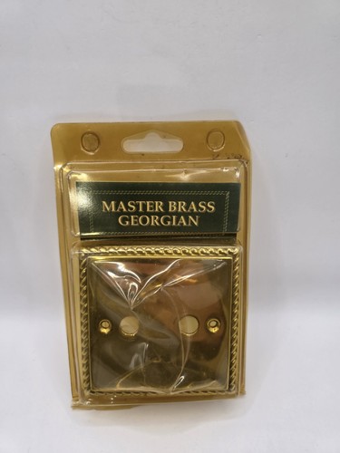 Master brass georgian - master, 2-gang