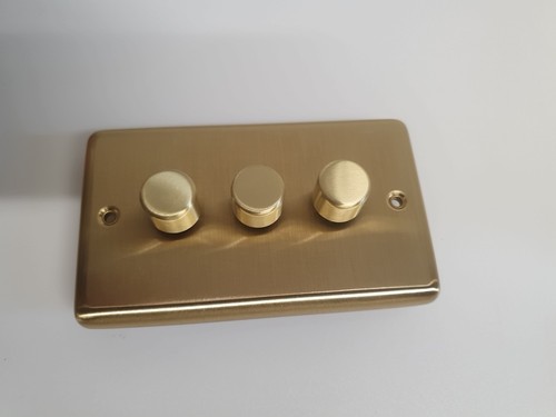 Crabtee dimmer switch gang 2 - dimmer, 3