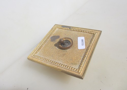 Vintage brass light switch - vintage,