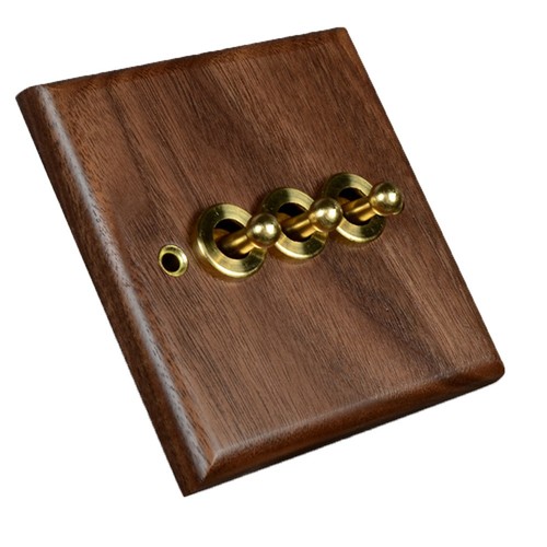 Wooden toggle light - wooden, switch