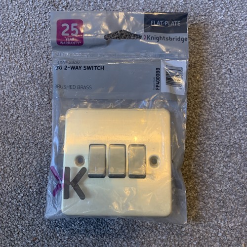 Flat plate 10a way switch - 10a, 2-way