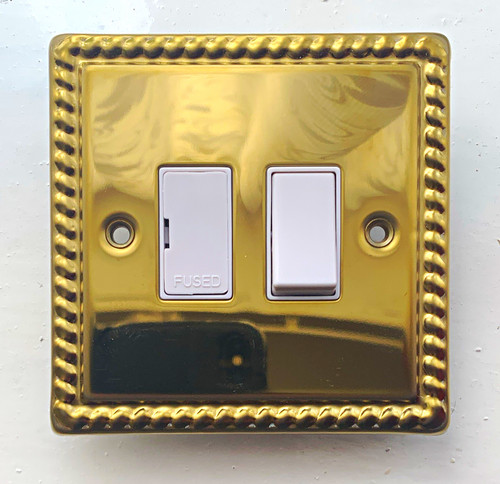 Brass gold white fused - brass, spur
