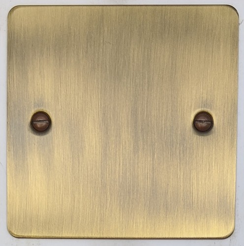 Flat plate antique brass - plate,
